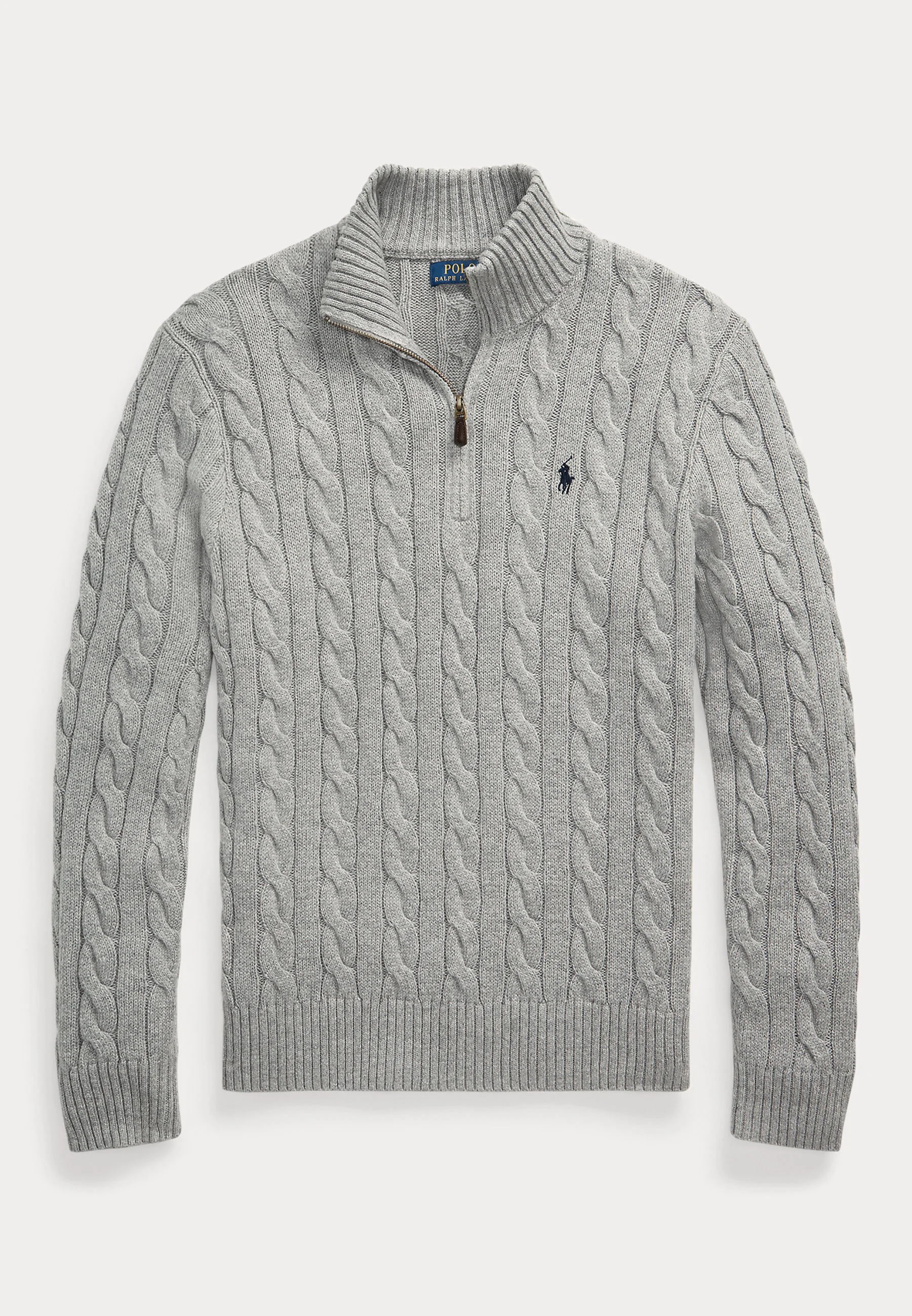 Polo Ralph Lauren Pull Col Demi-Zip Homme Maille Coton