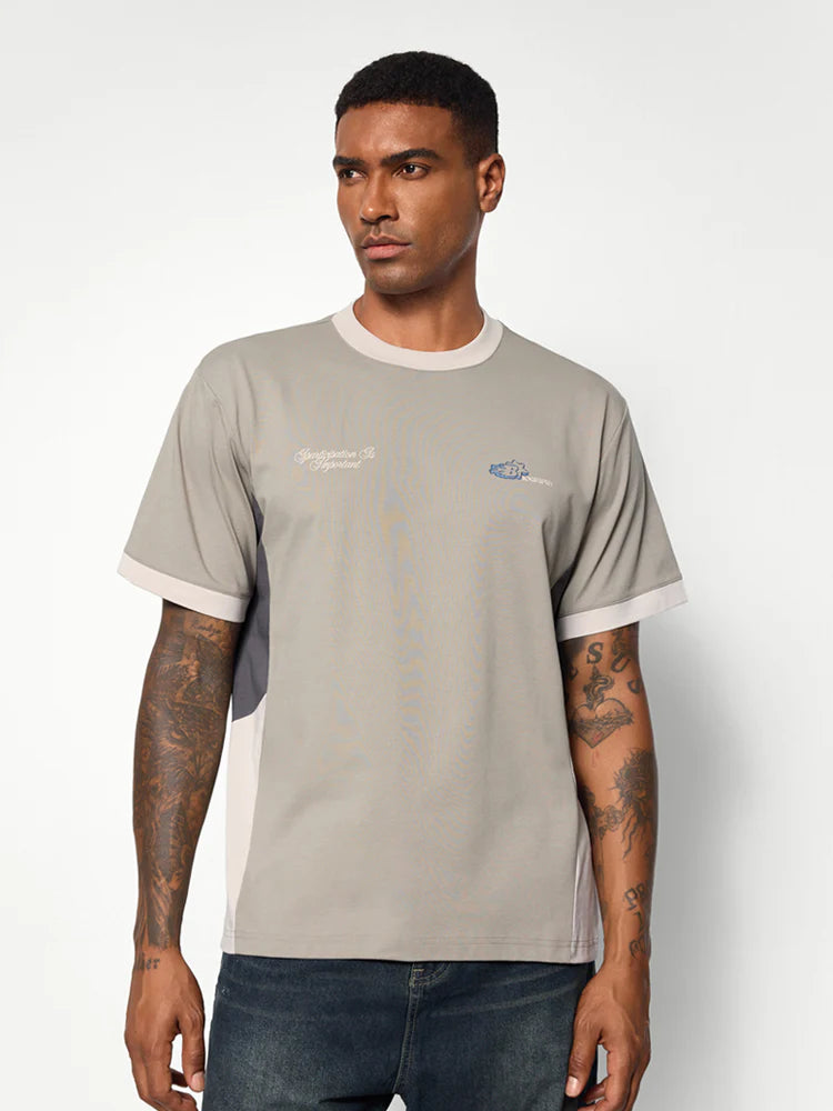 T-shirt Streetwear Homme Coupe Oversize en Coton