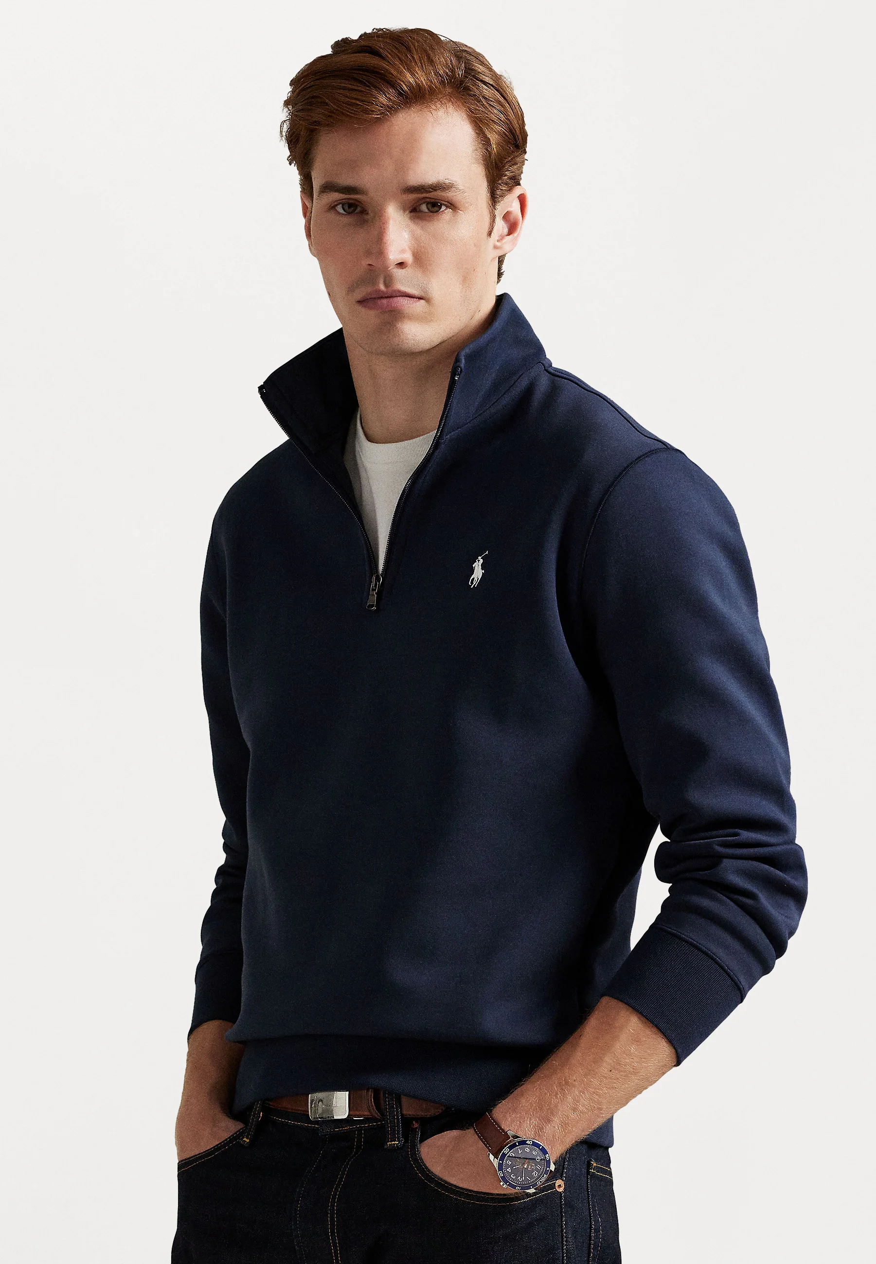 Polo Ralph Lauren Sweatshirt Demi-Zip Homme