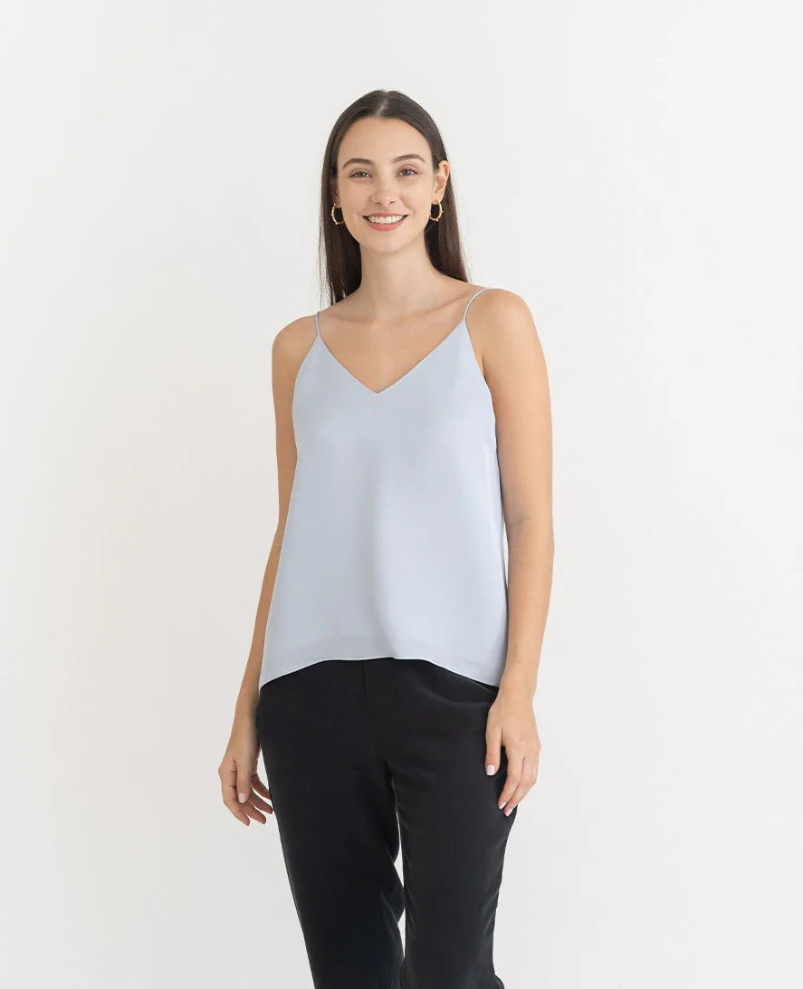 Camisole en Soie à Col V