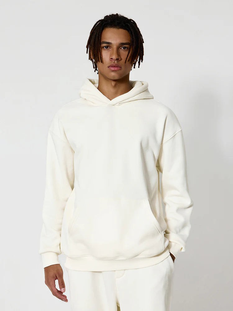 Sweat à Capuche Relaxé en Polaire | Hoodie Homme Minimaliste