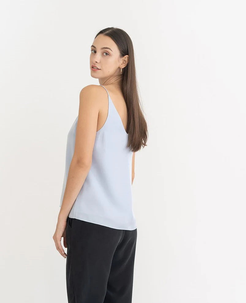 Camisole en Soie à Col V