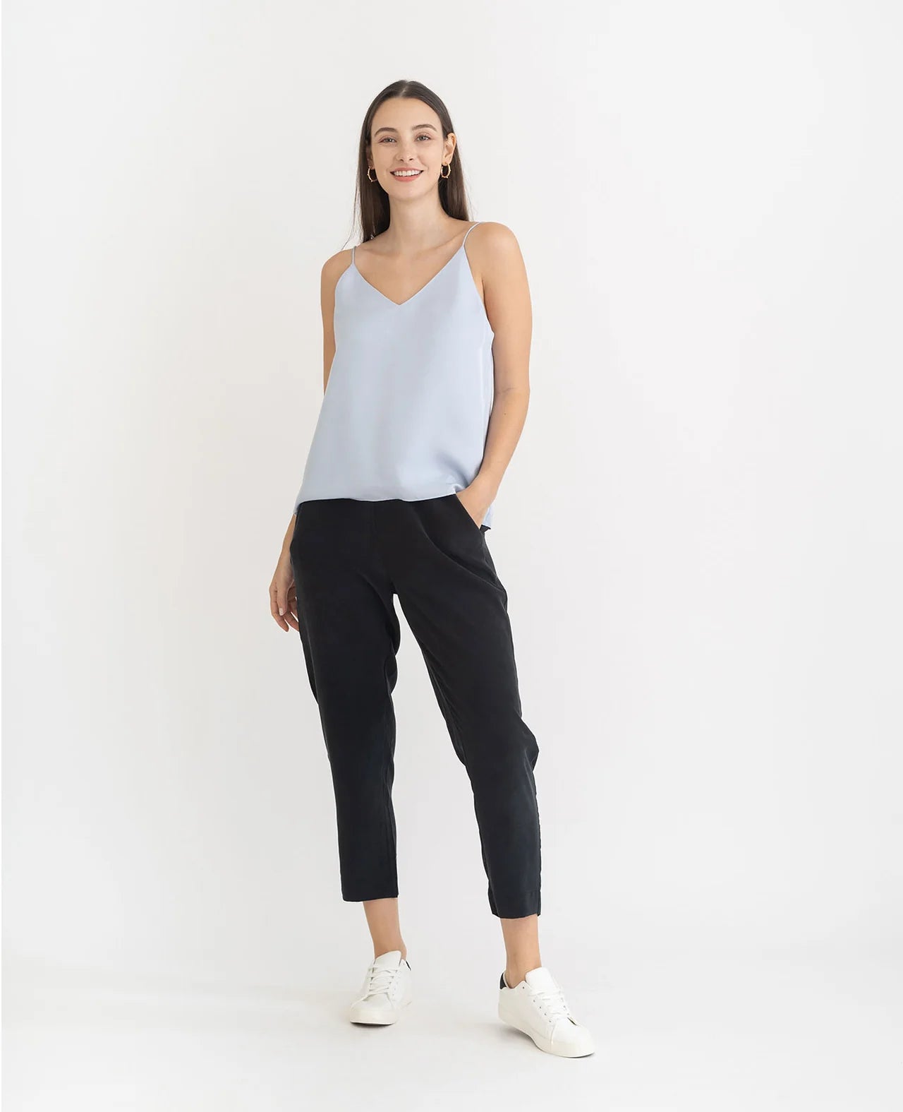 Camisole en Soie à Col V