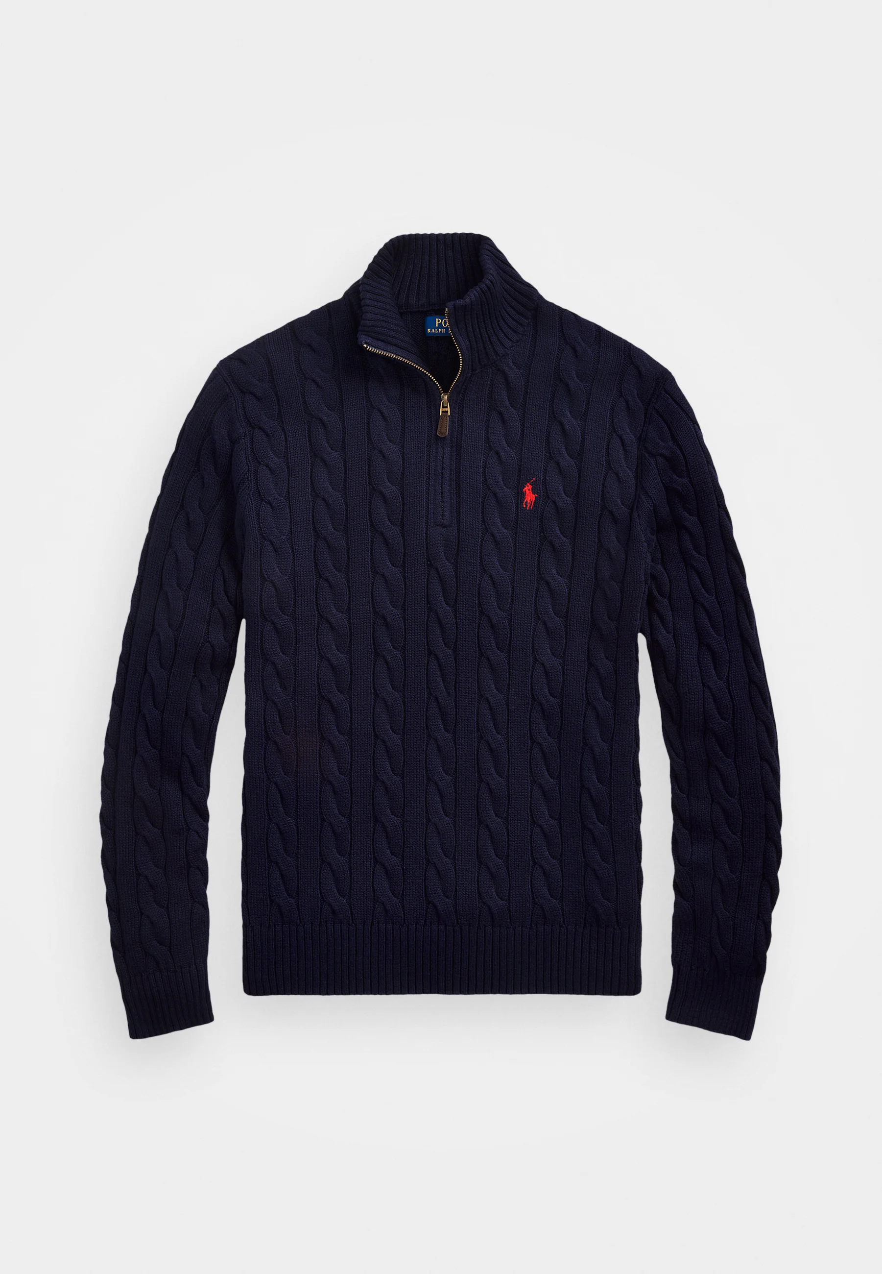 Polo Ralph Lauren Pull Col Demi-Zip Homme Maille Coton