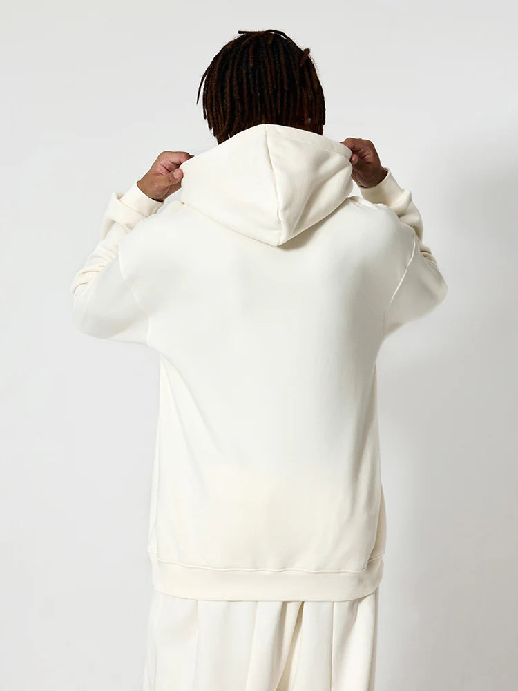 Sweat à Capuche Relaxé en Polaire | Hoodie Homme Minimaliste