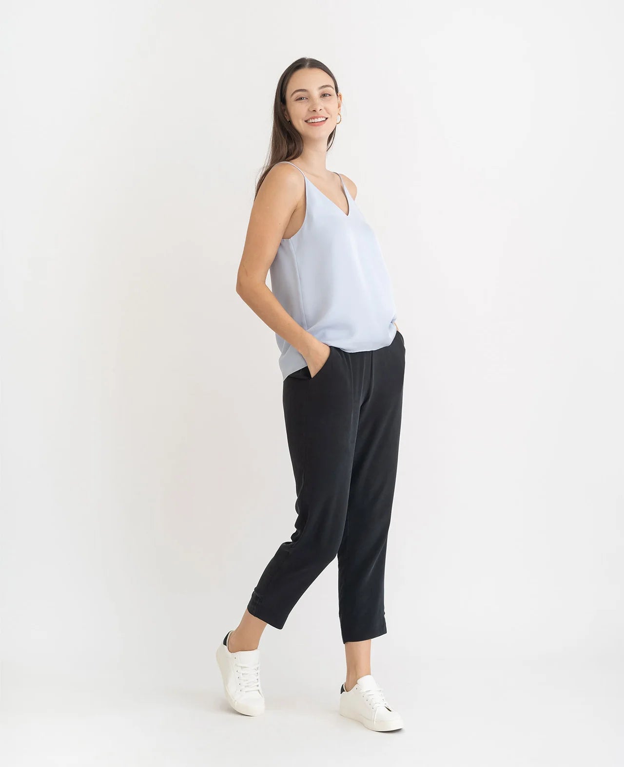 Camisole en Soie à Col V