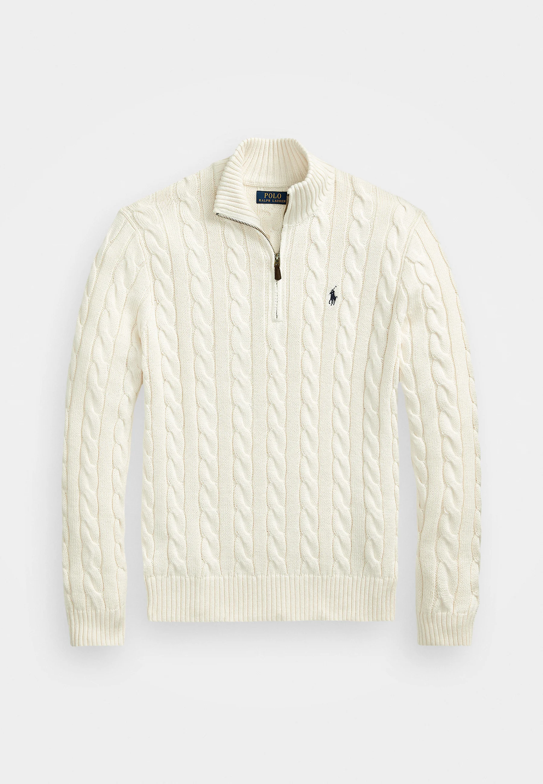 Polo Ralph Lauren Pull Col Demi-Zip Homme Maille Coton