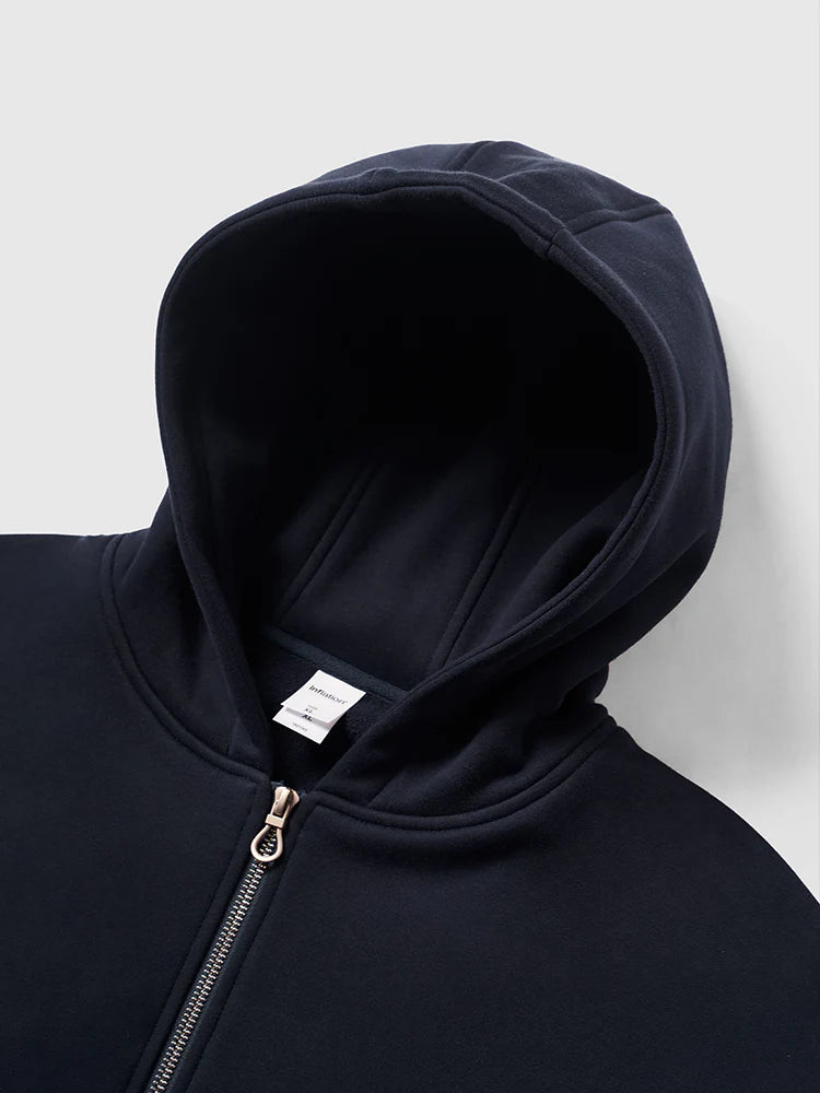 Hoodie Zippé Minimaliste Premium – Polaire Antibactérien et Antistatique