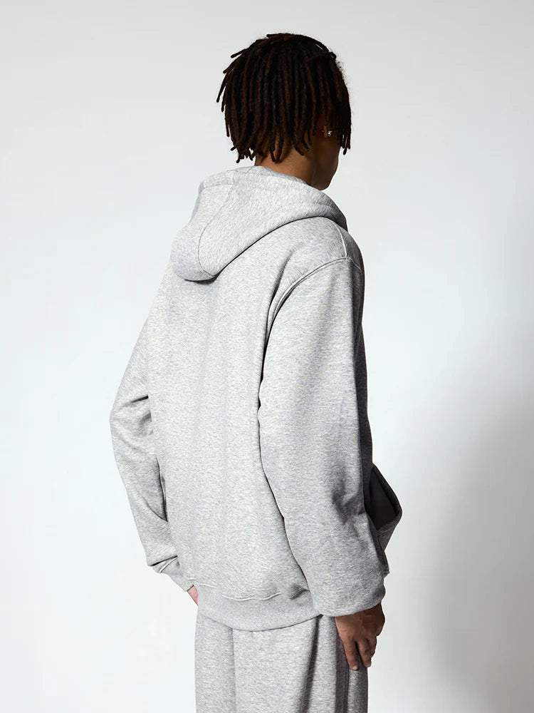 Hoodie Zippé Minimaliste Premium – Polaire Antibactérien et Antistatique