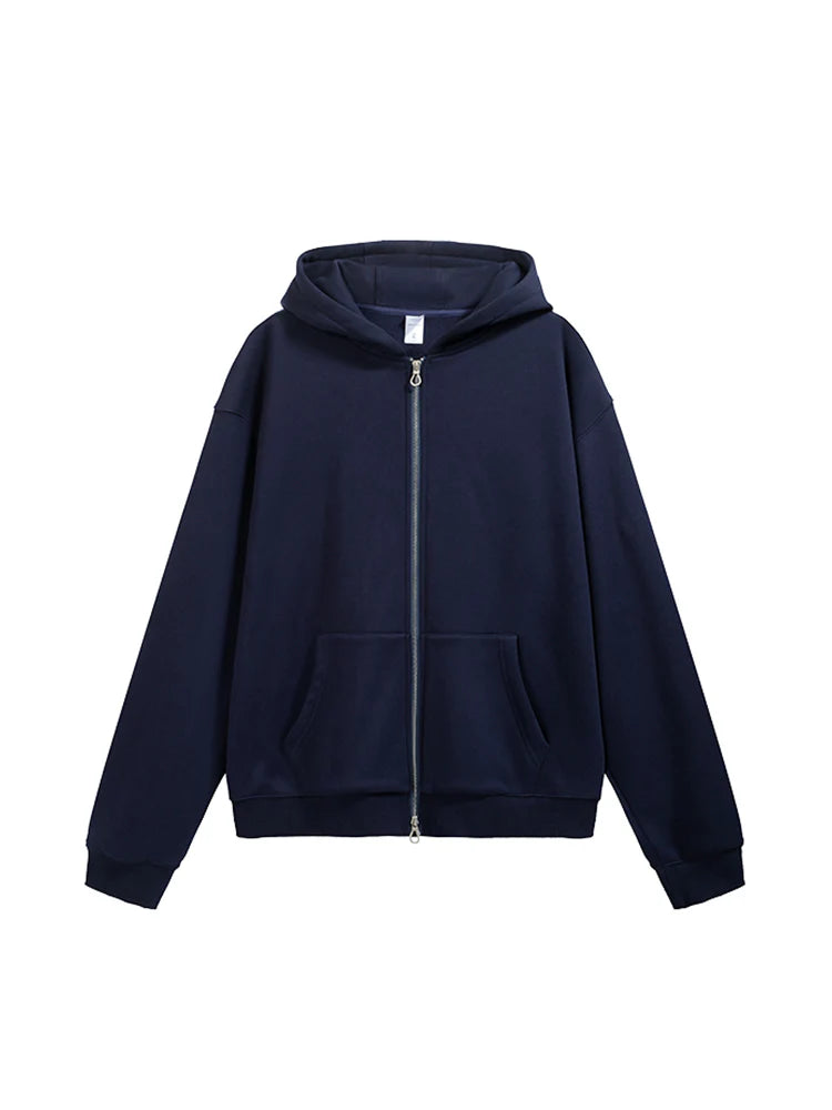 Hoodie Zippé Minimaliste Premium – Polaire Antibactérien et Antistatique