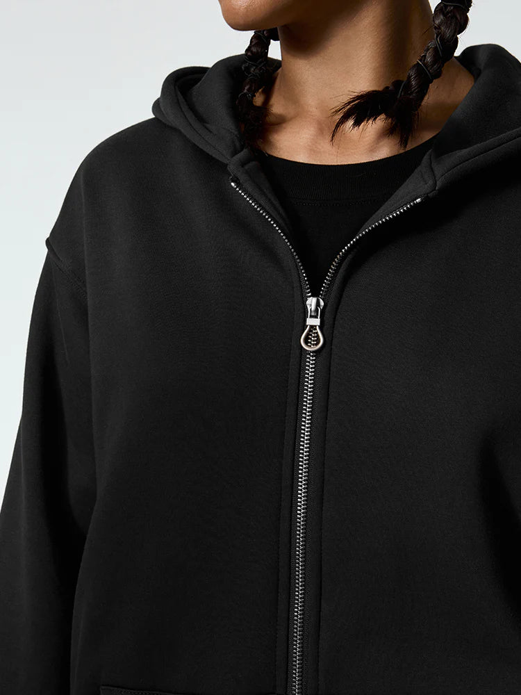 Veste à Capuche Zippée Premium – Hoodie Minimaliste