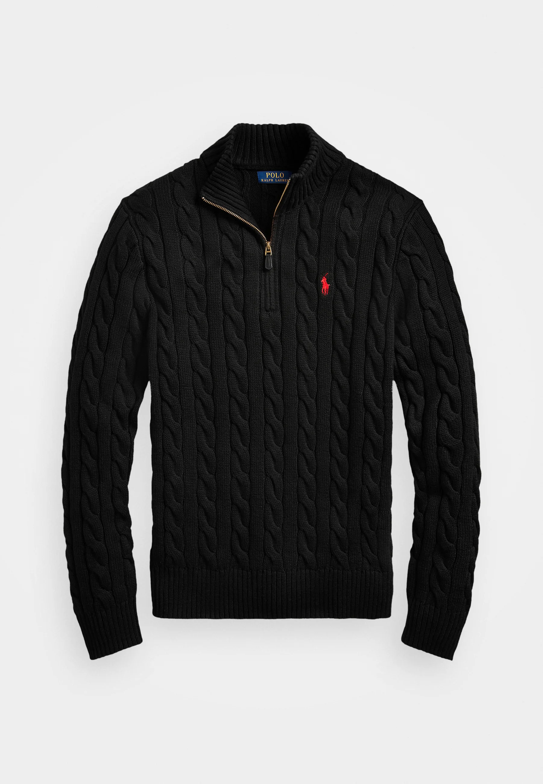 Polo Ralph Lauren Pull Col Demi-Zip Homme Maille Coton